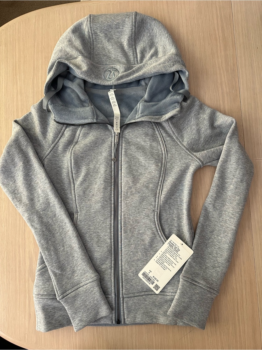 NWT Lululemon Plush Full Zip Scuba Hoodie sz 4
